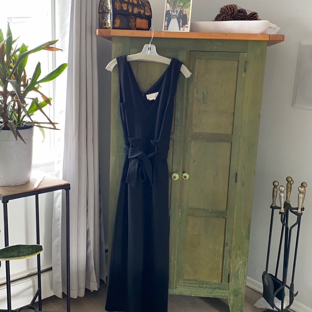 Anthropologie black wide leg jumpsuit new with tags